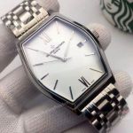 New Style Fake Vacheron Constantin Malte Stainless steel White Dial Watches
